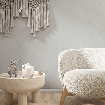 Galerie Wallcoverings Product Code 35752 - Boho Fine Linen Wallpaper Collection - Beige, Grey Colours -  