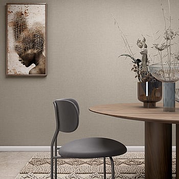 Galerie Wallcoverings Product Code 35758 - Boho Fine Linen Wallpaper Collection - Brown Colours -  