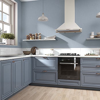 Galerie Wallcoverings Product Code 35763 - Boho Fine Linen Wallpaper Collection - Blue Colours -  