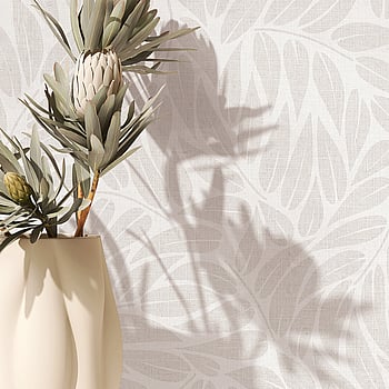 Galerie Wallcoverings Product Code 35794 - Boho Fine Linen Wallpaper Collection - White, Grey Colours -  