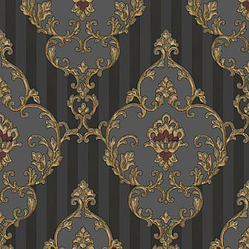 Galerie Wallcoverings Product Code 4609 - Italian Glamour Wallpaper Collection - Gold Black Colours -  