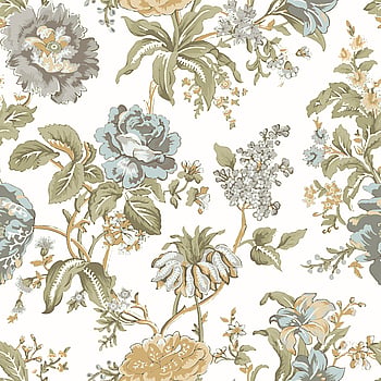 Galerie Wallcoverings Product Code 8305 - Blooming Garden Wallpaper Collection - Light Blue Gray Colours -  