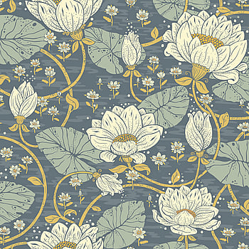 Galerie Wallcoverings Product Code 83122 - Hjarterum Wallpaper Collection - Blue Colours -  