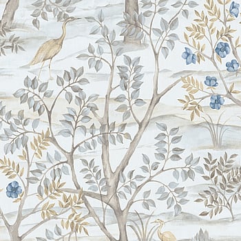 Galerie Wallcoverings Product Code 8316 - Blooming Garden Wallpaper Collection - Light Blue Colours -  