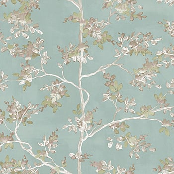 Galerie Wallcoverings Product Code 8321 - Blooming Garden Wallpaper Collection - Light Blue Colours -  