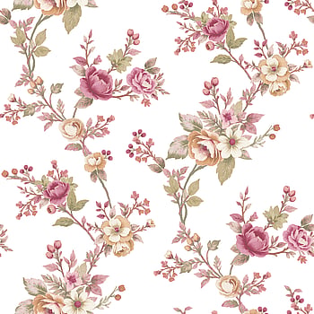 Galerie Wallcoverings Product Code 8326 - Blooming Garden Wallpaper Collection - Red Colours -  