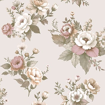 Galerie Wallcoverings Product Code 8330 - Blooming Garden Wallpaper Collection - Pink Colours -  