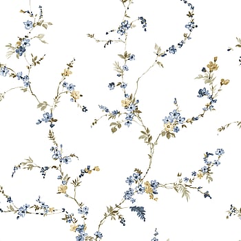 Galerie Wallcoverings Product Code 8336 - Blooming Garden Wallpaper Collection - Blue Colours -  