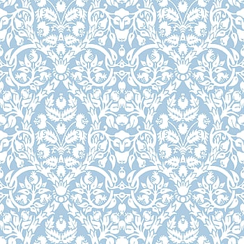 Galerie Wallcoverings Product Code 8349 - Blooming Garden Wallpaper Collection - Light Blue Colours -  