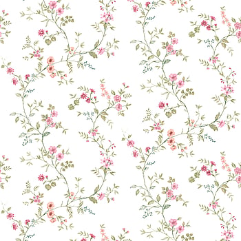 Galerie Wallcoverings Product Code 8356 - Blooming Garden Wallpaper Collection - Pink And Light Blue Colours -  
