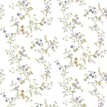 Galerie Wallcoverings Product Code 8357 - Blooming Garden Wallpaper Collection - Blue And Yellow Colours -  
