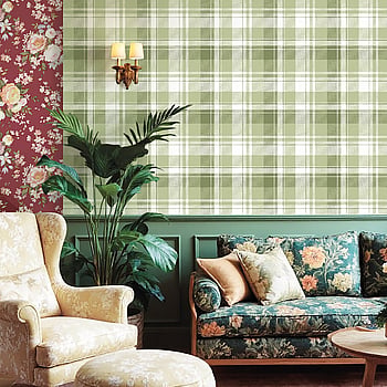 Galerie Wallcoverings Product Code 8388 - Blooming Garden Wallpaper Collection - Green Colours -  