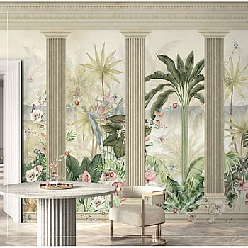 Galerie Wallcoverings Product Code BB30193 - Bombay Design Wallpaper Collection - Beige, Green Colours -  