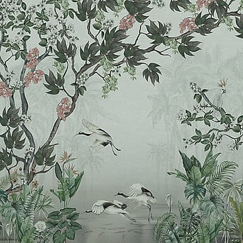 Galerie Wallcoverings Product Code BB30196 - Bombay Design Wallpaper Collection - Green, Grey Colours -  