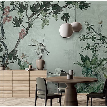 Galerie Wallcoverings Product Code BB30196 - Bombay Design Wallpaper Collection - Green, Grey Colours -  