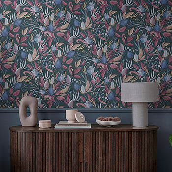 Galerie Wallcoverings Product Code CL65230 - Cosmo Living Wallpaper Collection - Blue Brown Red Colours -  