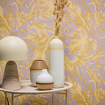 Galerie Wallcoverings Product Code CL65236 - Cosmo Living Wallpaper Collection - Purple Metallic Colours -  