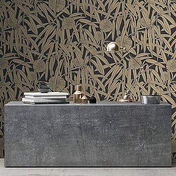 Galerie Wallcoverings Product Code DA23232 - Luxe Wallpaper Collection - Gold Black Colours -  