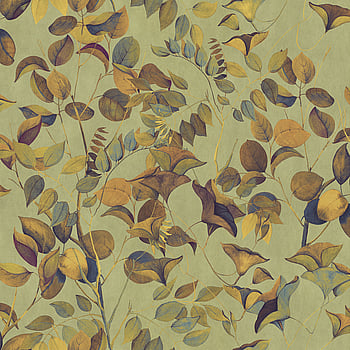 Galerie Wallcoverings Product Code DW2007 - Designer Walls Wallpaper Collection - Leek Green Colours -  