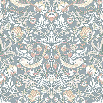 Galerie Wallcoverings Product Code ET11222 - Arts and Crafts Wallpaper Collection - Blue White Blush Colours -  