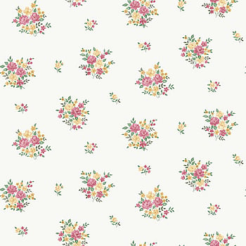 Galerie Wallcoverings Product Code G23235 - Floral Themes Wallpaper Collection - Red Yellow Green Colours -  