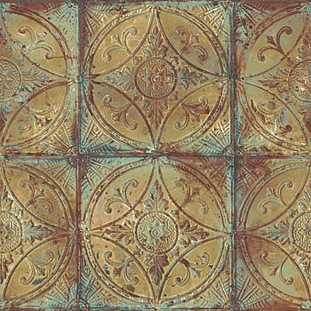 Galerie Wallcoverings Product Code G45376 - Grunge Wallpaper Collection - Gold Blue Colours -  