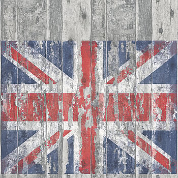 Galerie Wallcoverings Product Code G45382 - Grunge Wallpaper Collection - Grey White Red Blue Colours -  