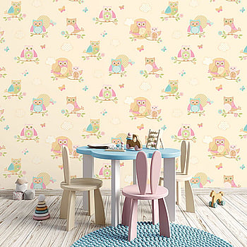 Galerie Wallcoverings Product Code G56035 - Just 4 Kids 2 Wallpaper Collection - Yellow Pink Blue Orange Colours -  