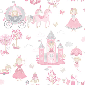 Galerie Wallcoverings Product Code G78371 - Tiny Tots 2 Wallpaper Collection - Pinks Grey Colours -  