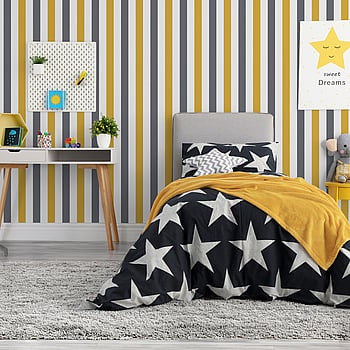 Galerie Wallcoverings Product Code G78551 - Kids & Teens Wallpaper Collection - Yellow Dark Grey Colours -  