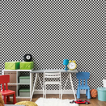 Galerie Wallcoverings Product Code G78555 - Kids & Teens Wallpaper Collection - Black & White Colours -  