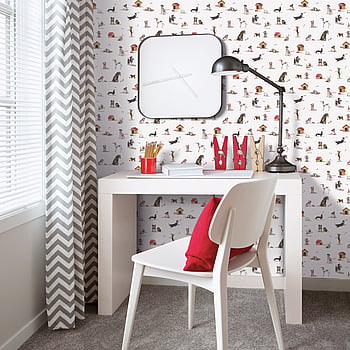 Galerie Wallcoverings Product Code G78562 - Kids & Teens Wallpaper Collection - Black Red Beige Colours -  