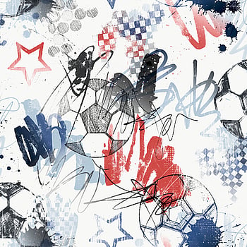 Galerie Wallcoverings Product Code G78568 - Kids & Teens Wallpaper Collection - Navy Red Black Orange Colours -  