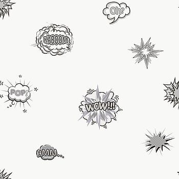 Galerie Wallcoverings Product Code G78579 - Kids & Teens Wallpaper Collection - Black & White Silver  Colours -  