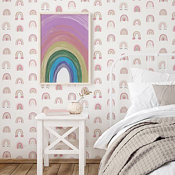 Galerie Wallcoverings Product Code G78584 - Kids & Teens Wallpaper Collection - Dk Pink Lt Pink Beige Colours -  