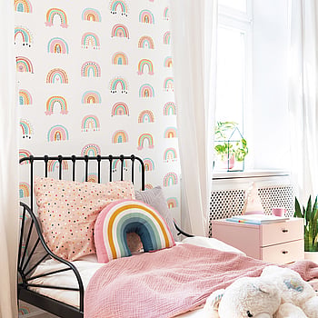 Galerie Wallcoverings Product Code G78586 - Kids & Teens Wallpaper Collection - Turquoise Pink Orange Colours -  