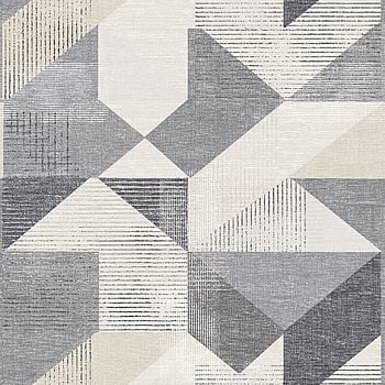 Galerie Wallcoverings Product Code GX37657 - Geometrix Wallpaper Collection - Black Taupe Colours -  