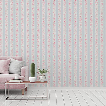Galerie Wallcoverings Product Code MC61051 - Maison Charme Wallpaper Collection - Blue, Pink, White Colours -  