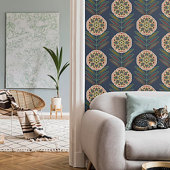 Galerie Wallcoverings Product Code TJ40212 - Mulberry Tree Wallpaper Collection - Blue Colours -  